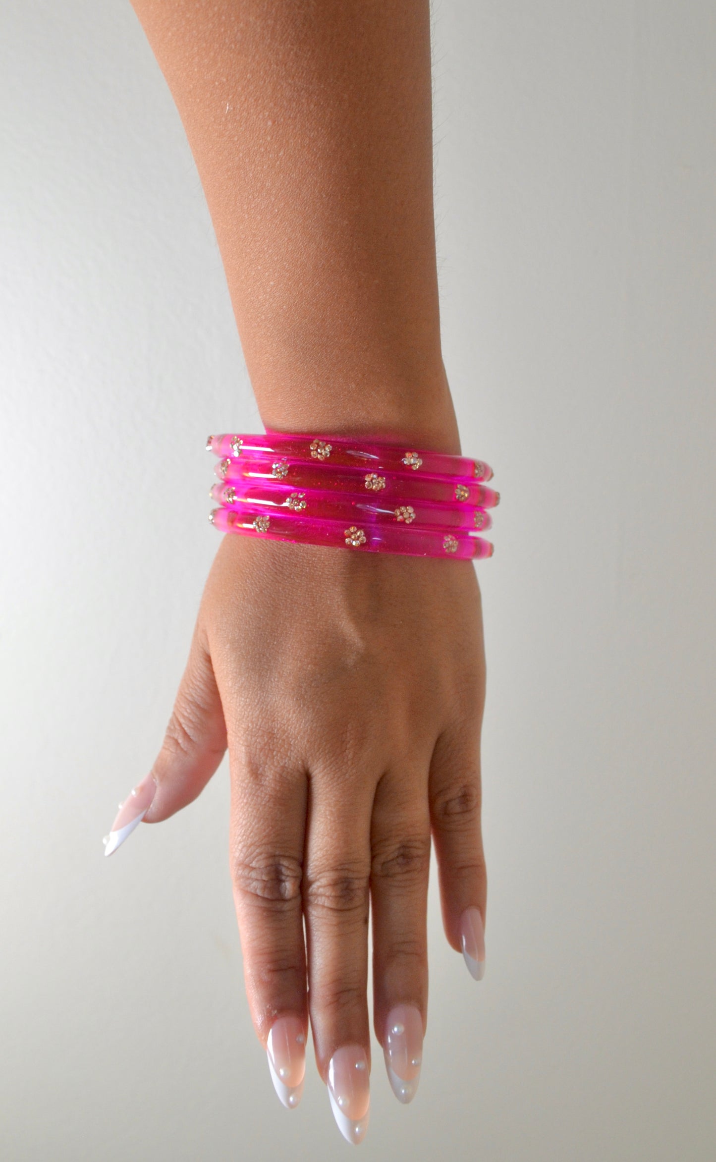 Jelly glass bangles