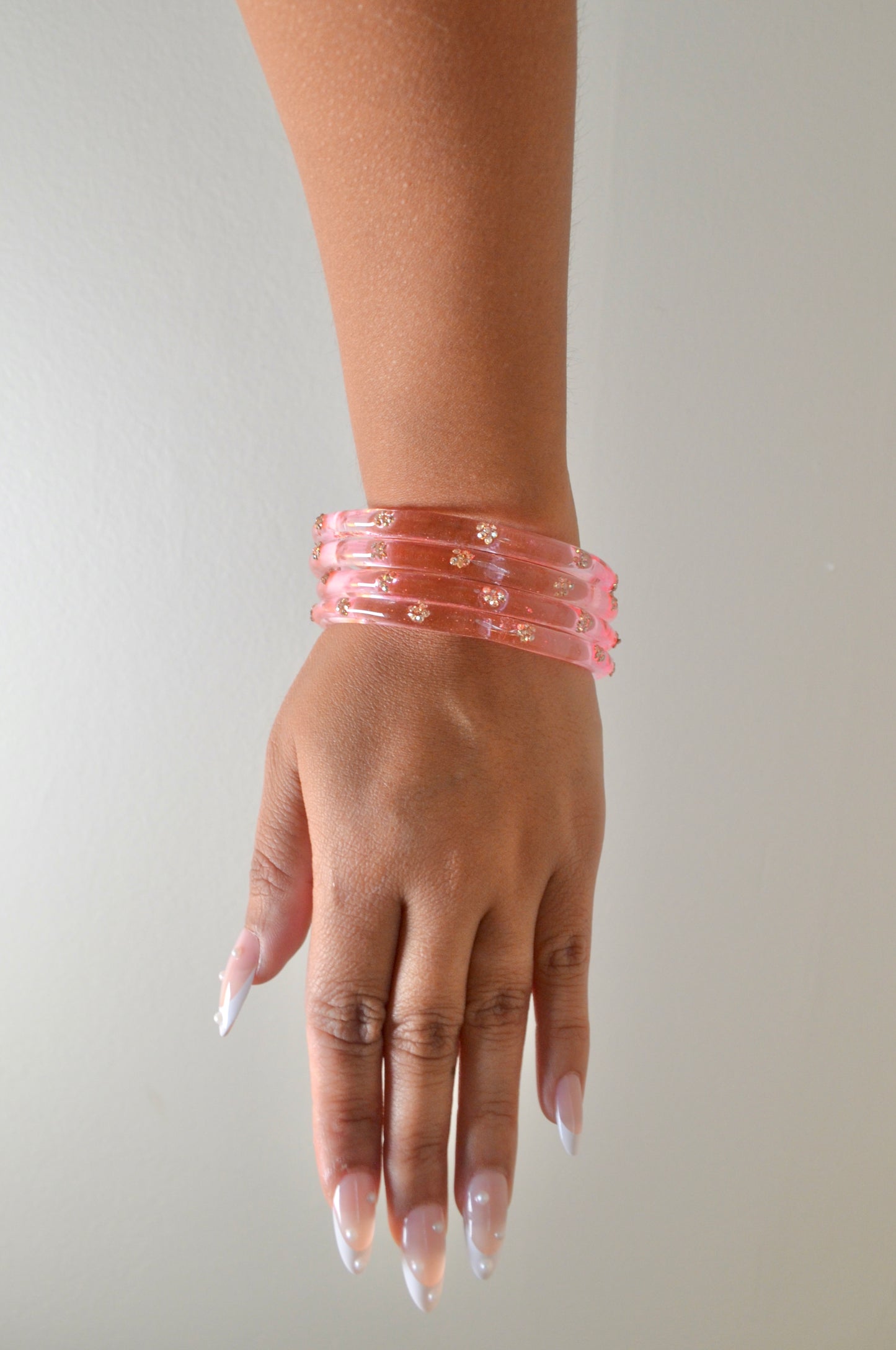 Jelly glass bangles