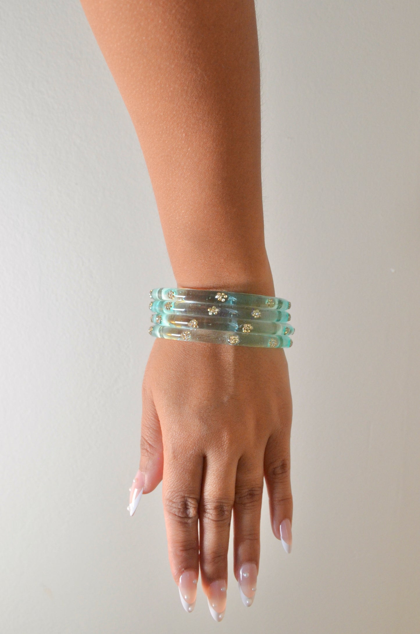 Jelly glass bangles