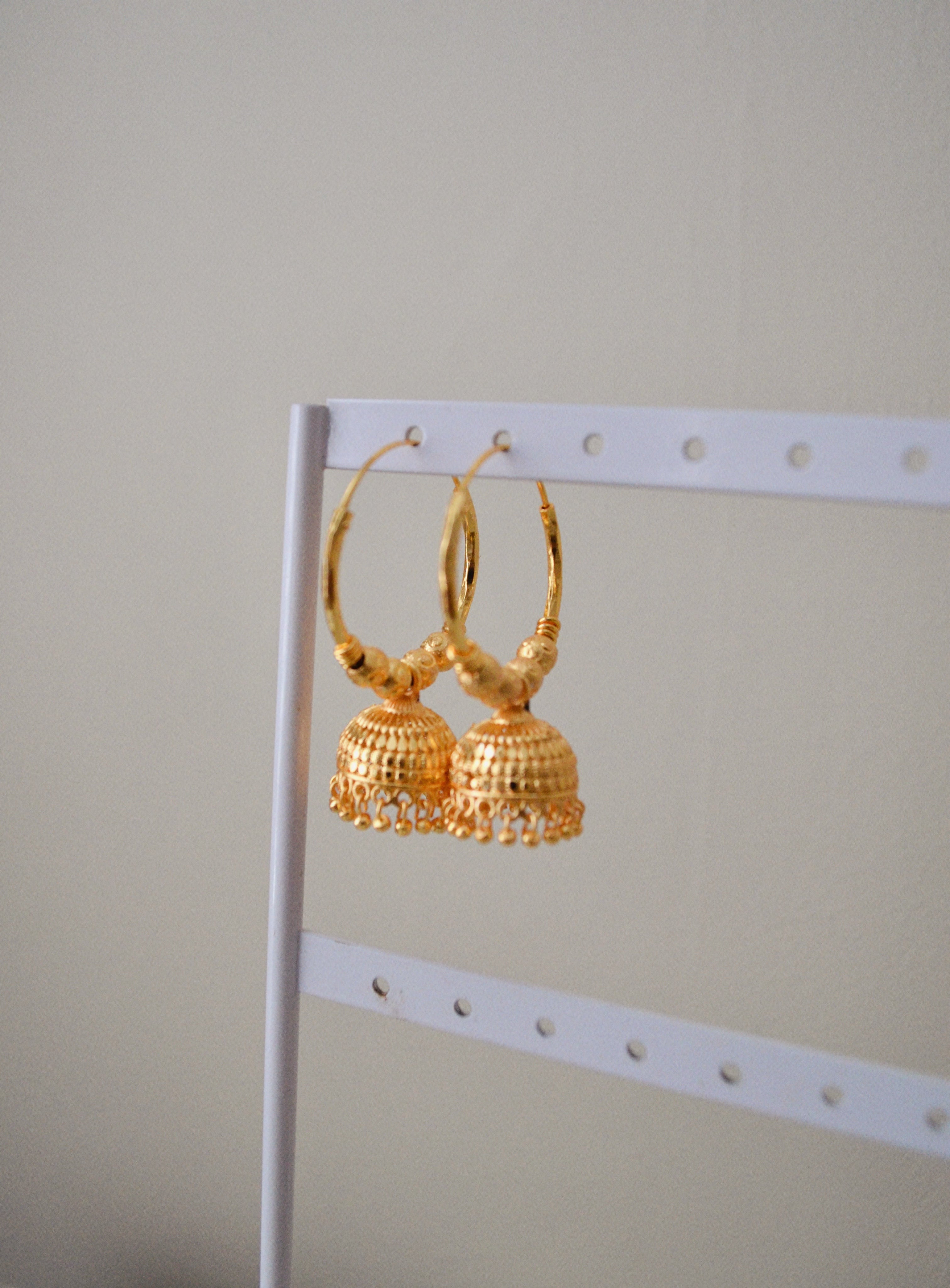 Halo jhumka drop hoop