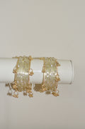 Glass slipper Kashmiri bangle stack