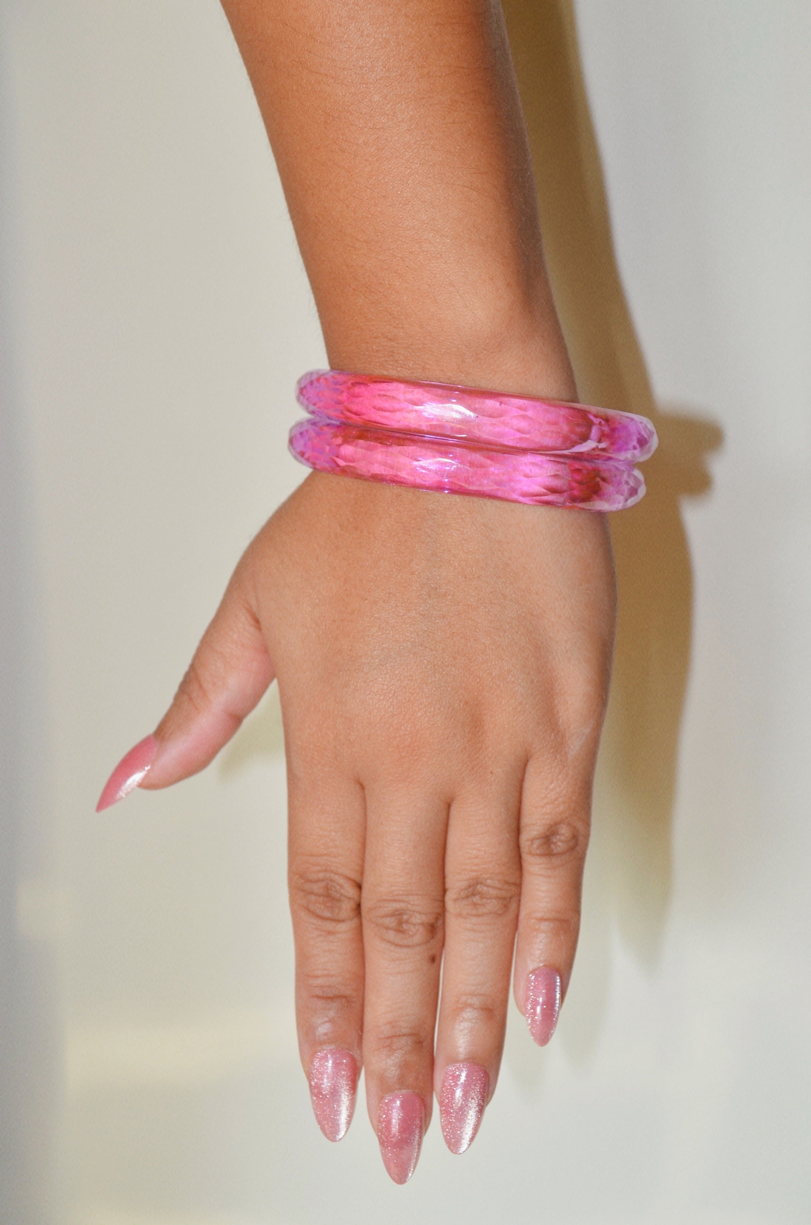 10mm diamond cut glass bangles
