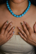 Turquoise beaded necklace