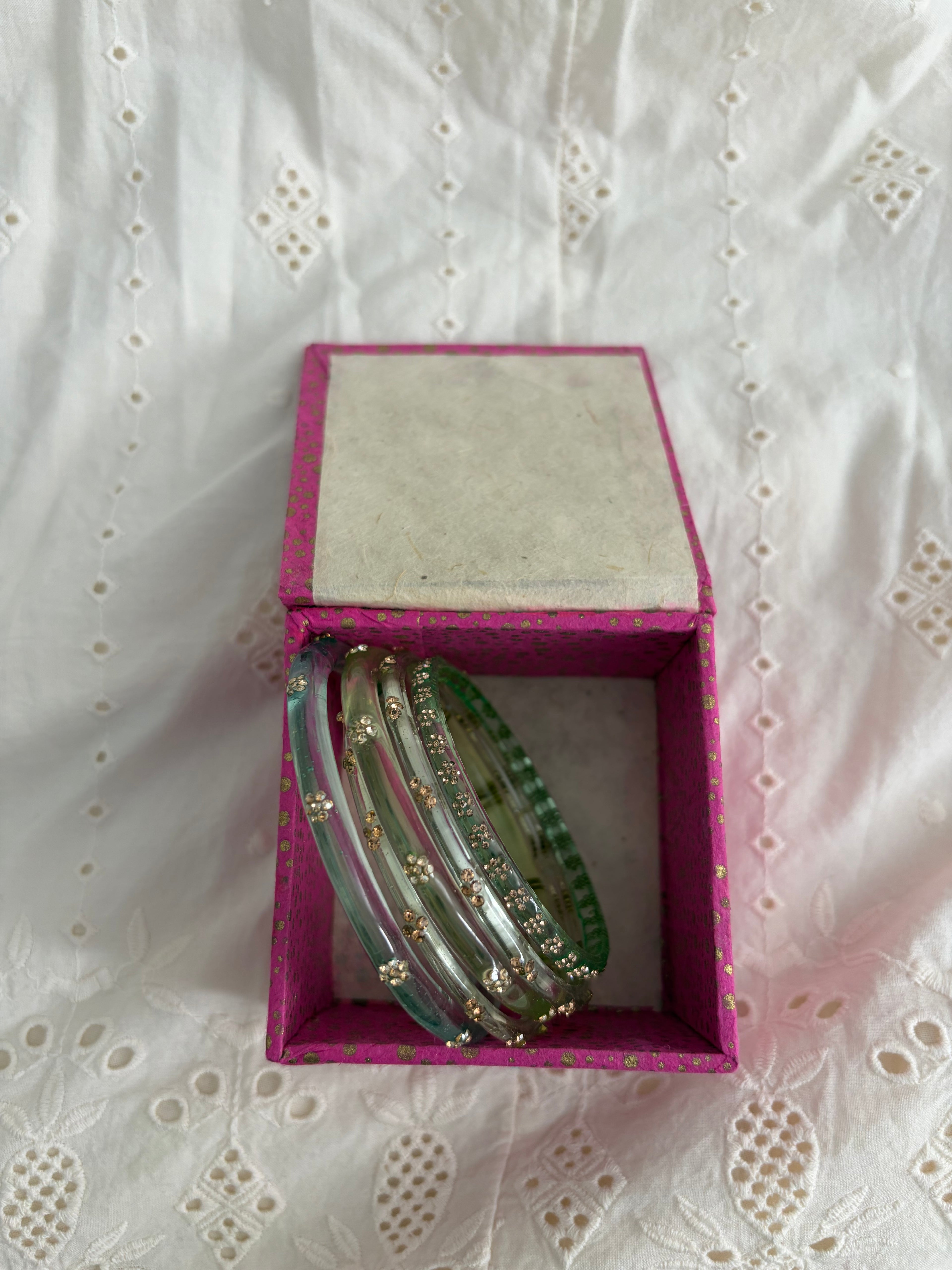 Aqua babe bangle stack