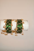 Emerald Kashmiri bangle Stack