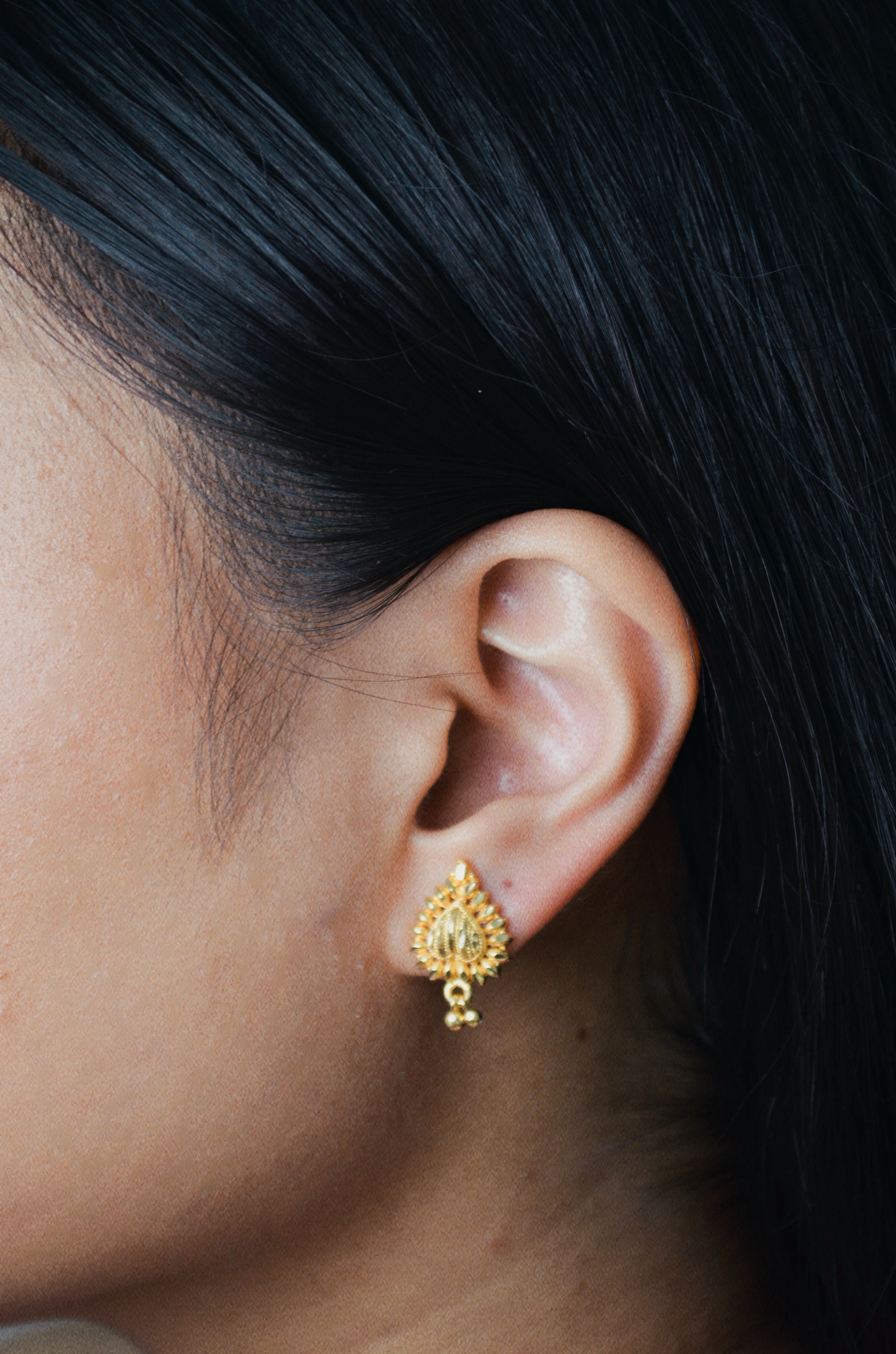 Gold filled heart studs