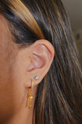 14k gold plated dangly jhumkas