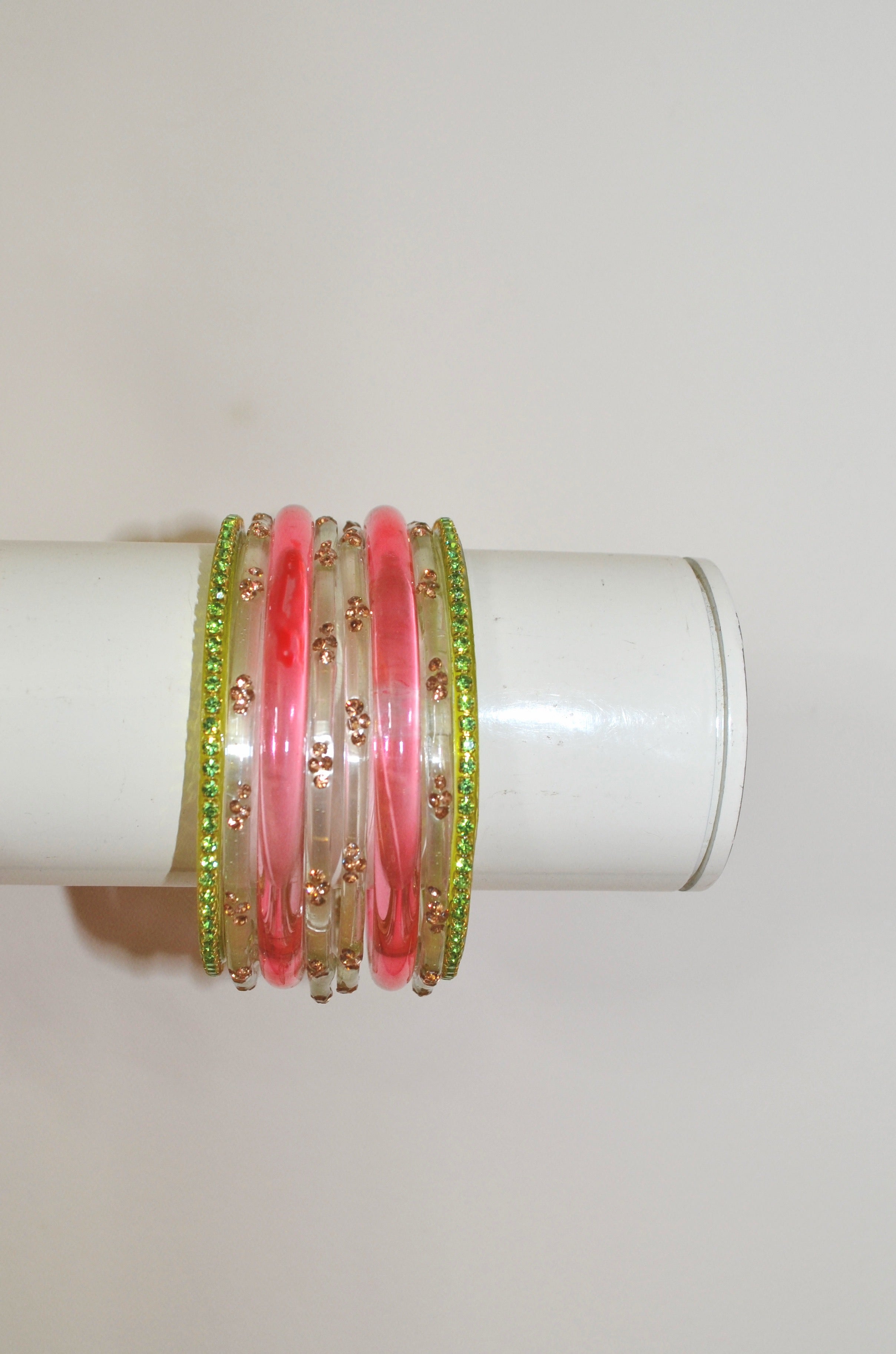 Gardenia bangle stack