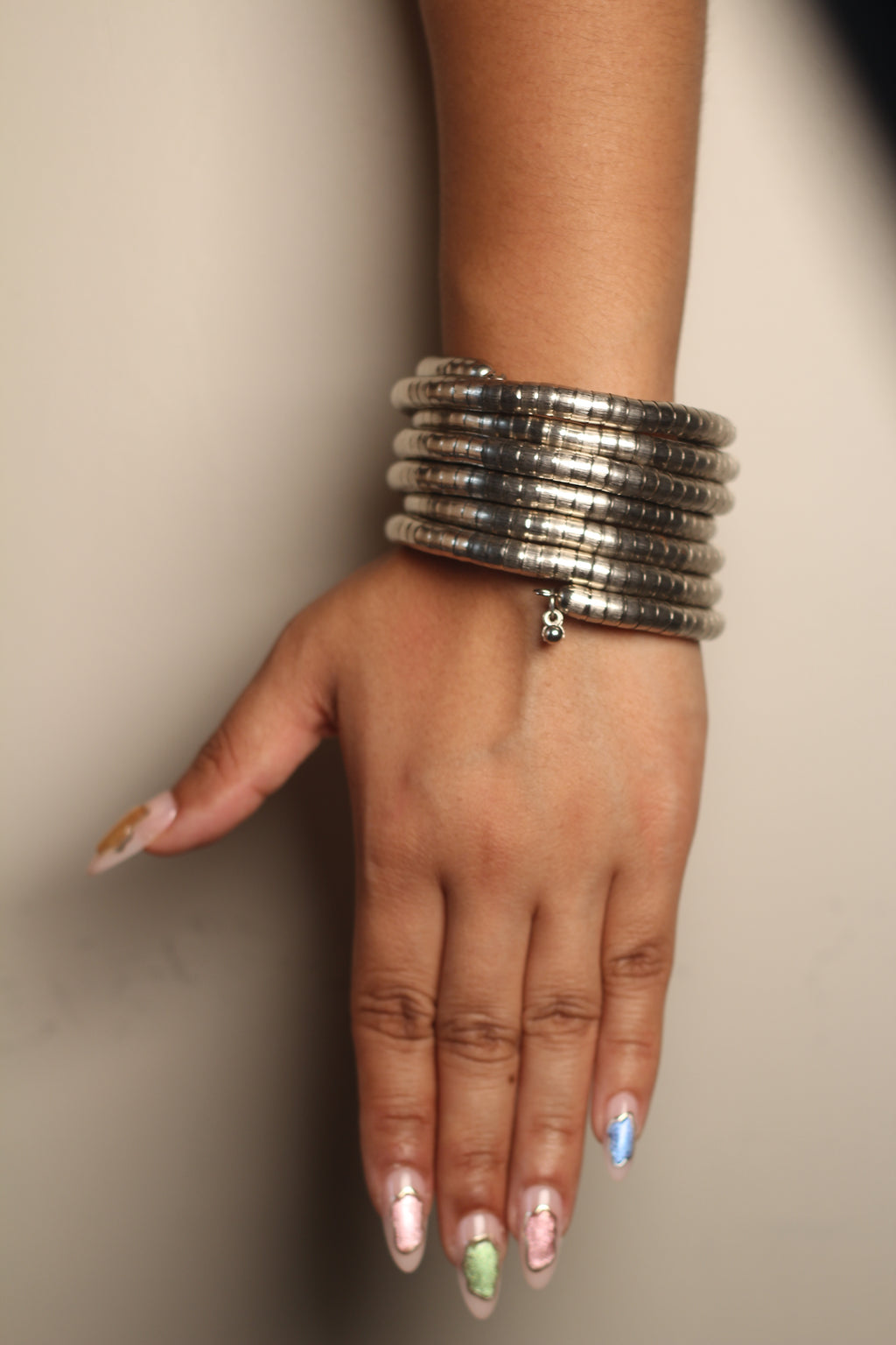 Silver wrap around bracelet
