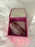 Purple Lillies bangle stack