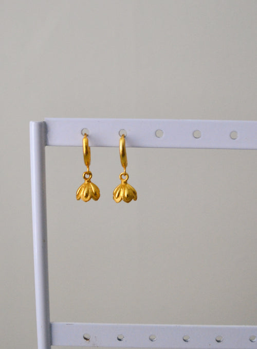 14k gold filled Micro flower jhumka