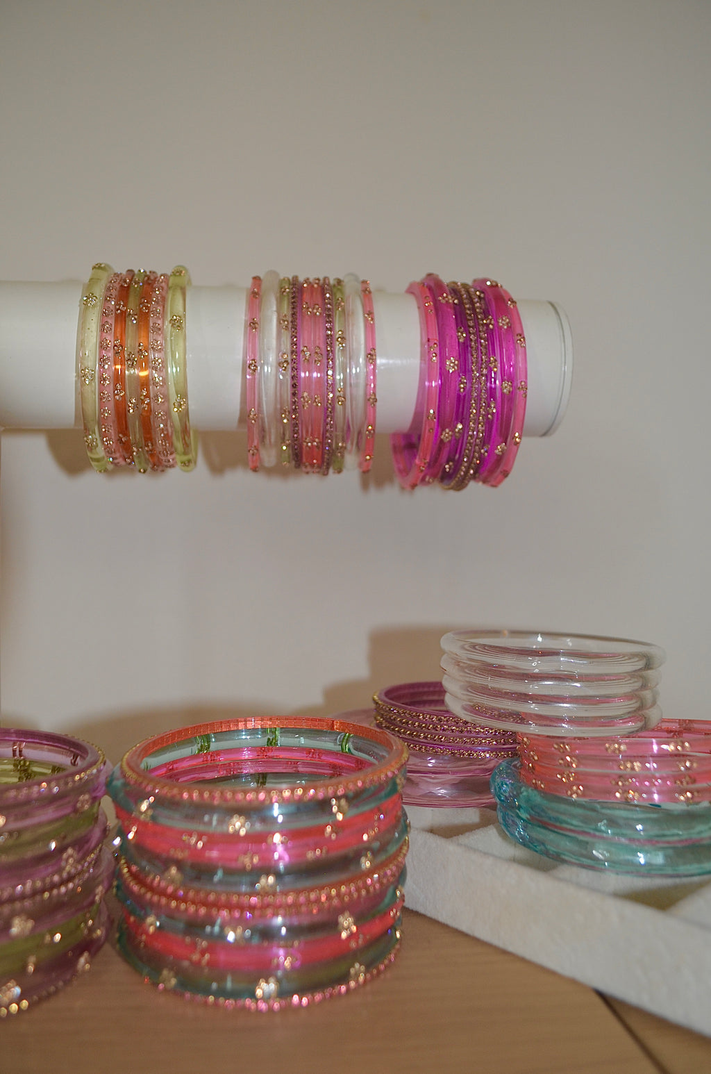 Cinnamon lime bangle stack