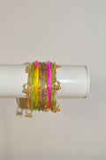 Rainbow loops bangle stack