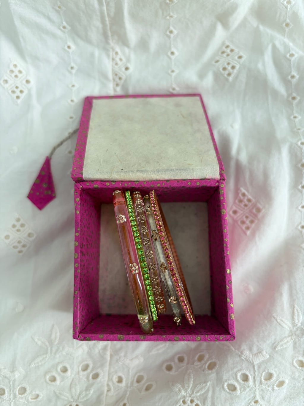 Blooming bangle stack