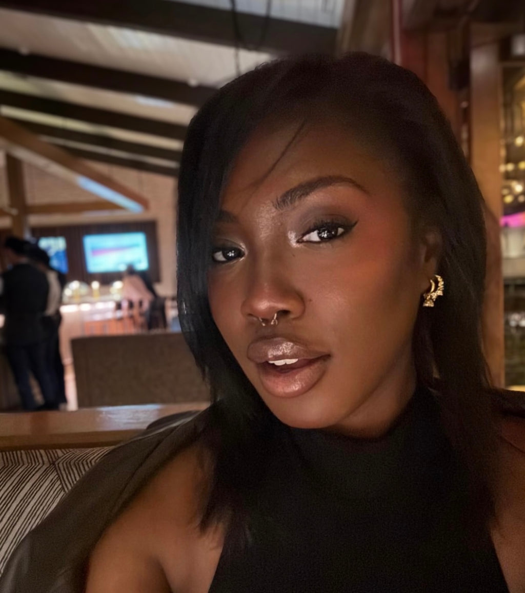 Gold earring stack duo