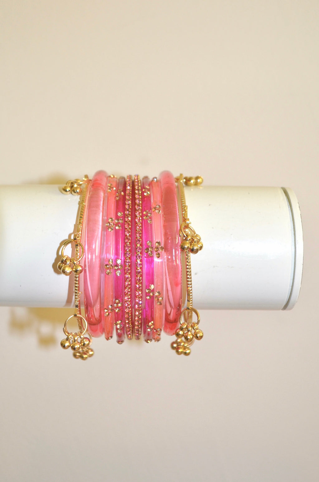 Pink me bangle stack