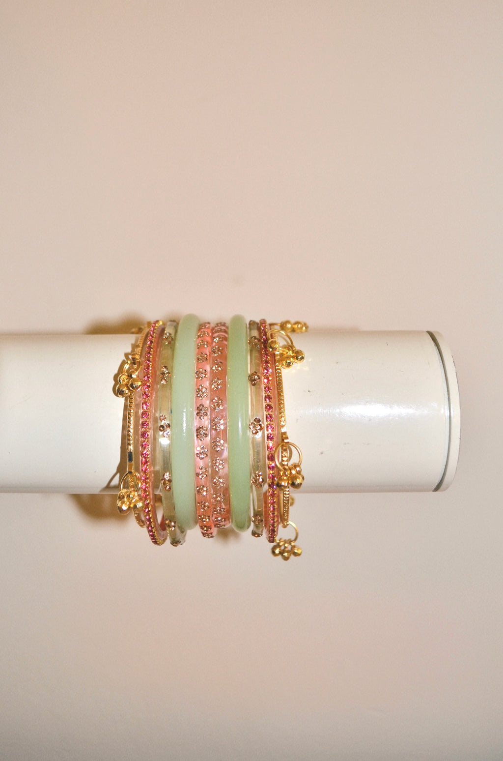 Secret garden bangle stack