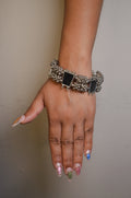 Oxidized Silver Adjustable cuff