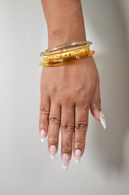 Candyland bangle stack