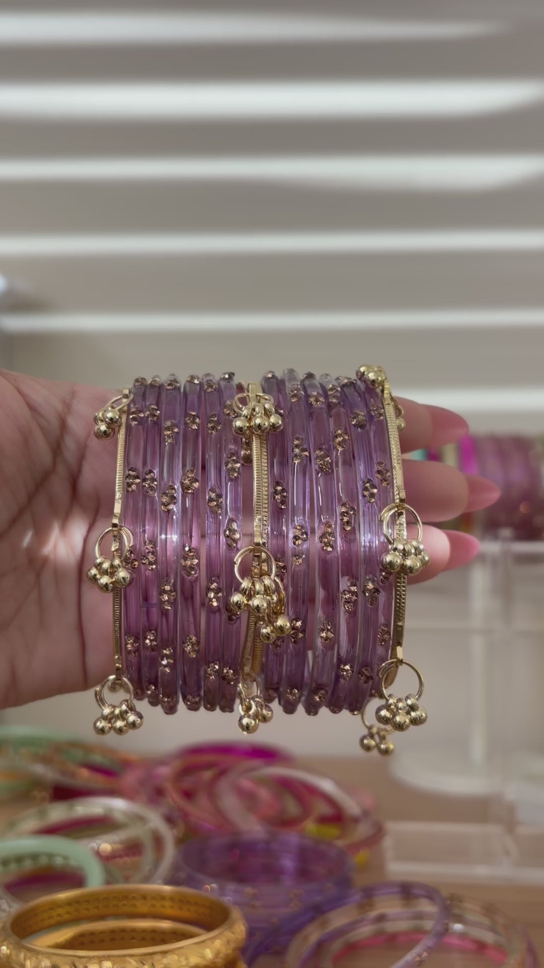 Aurora Kashmiri bangle stack