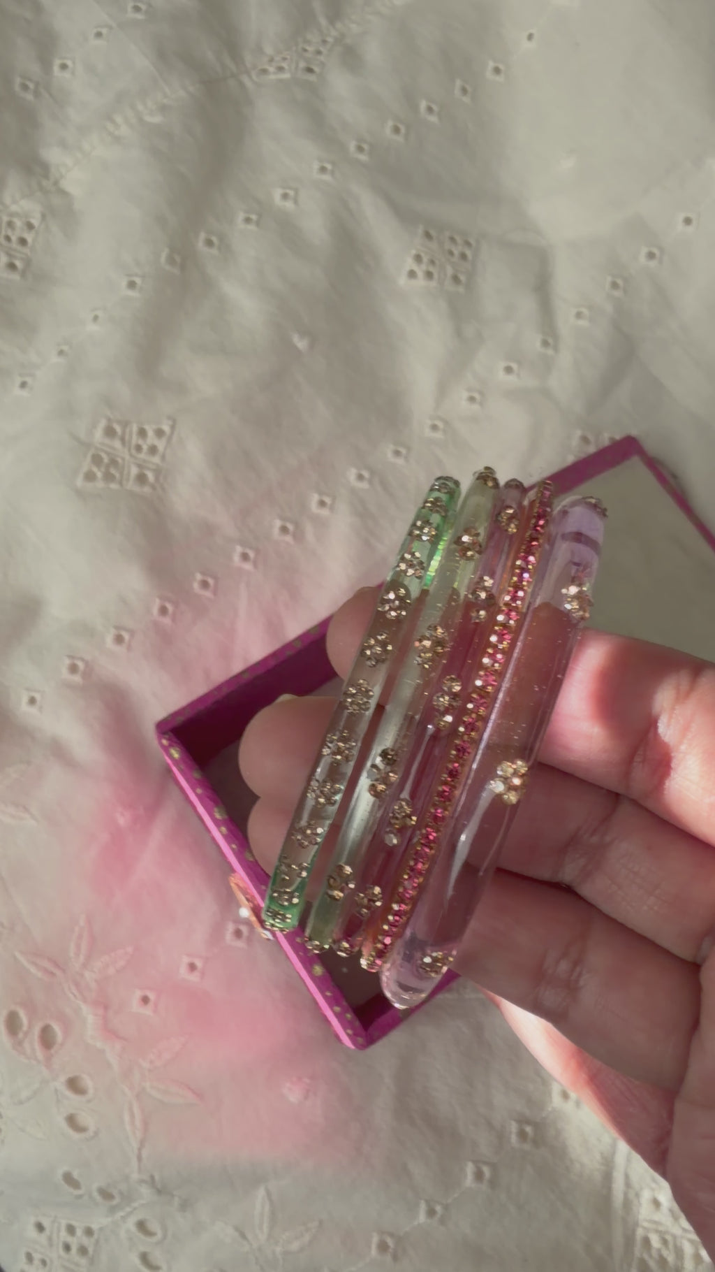 Ethereal bangle stack
