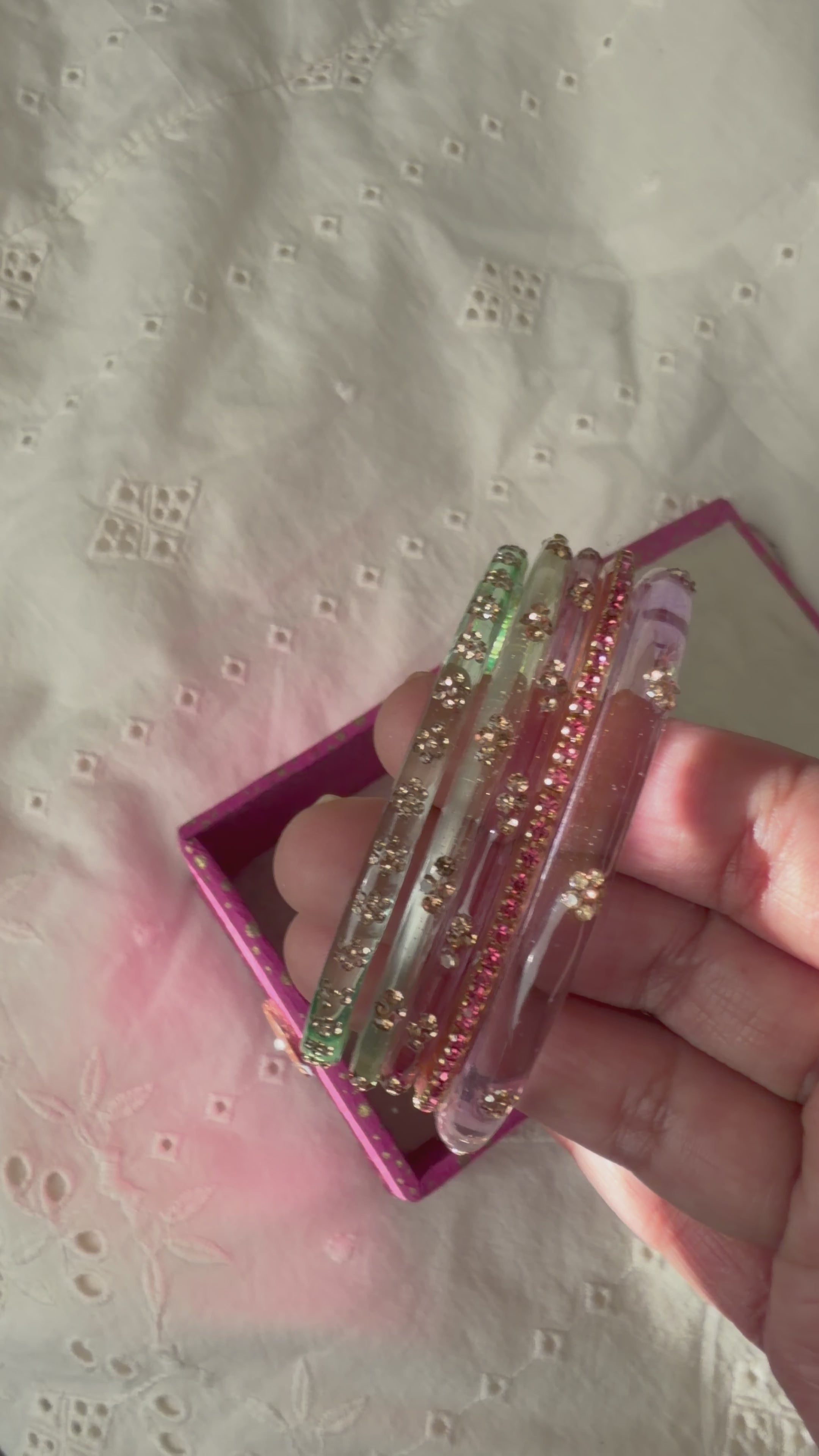 Ethereal bangle stack