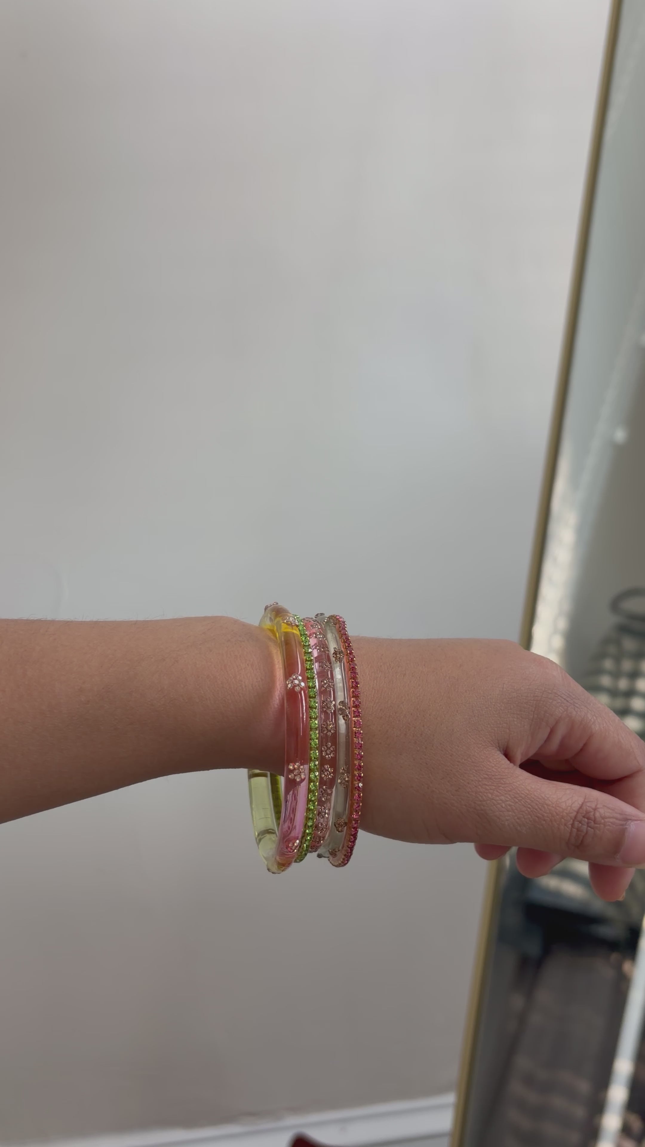 Blooming bangle stack