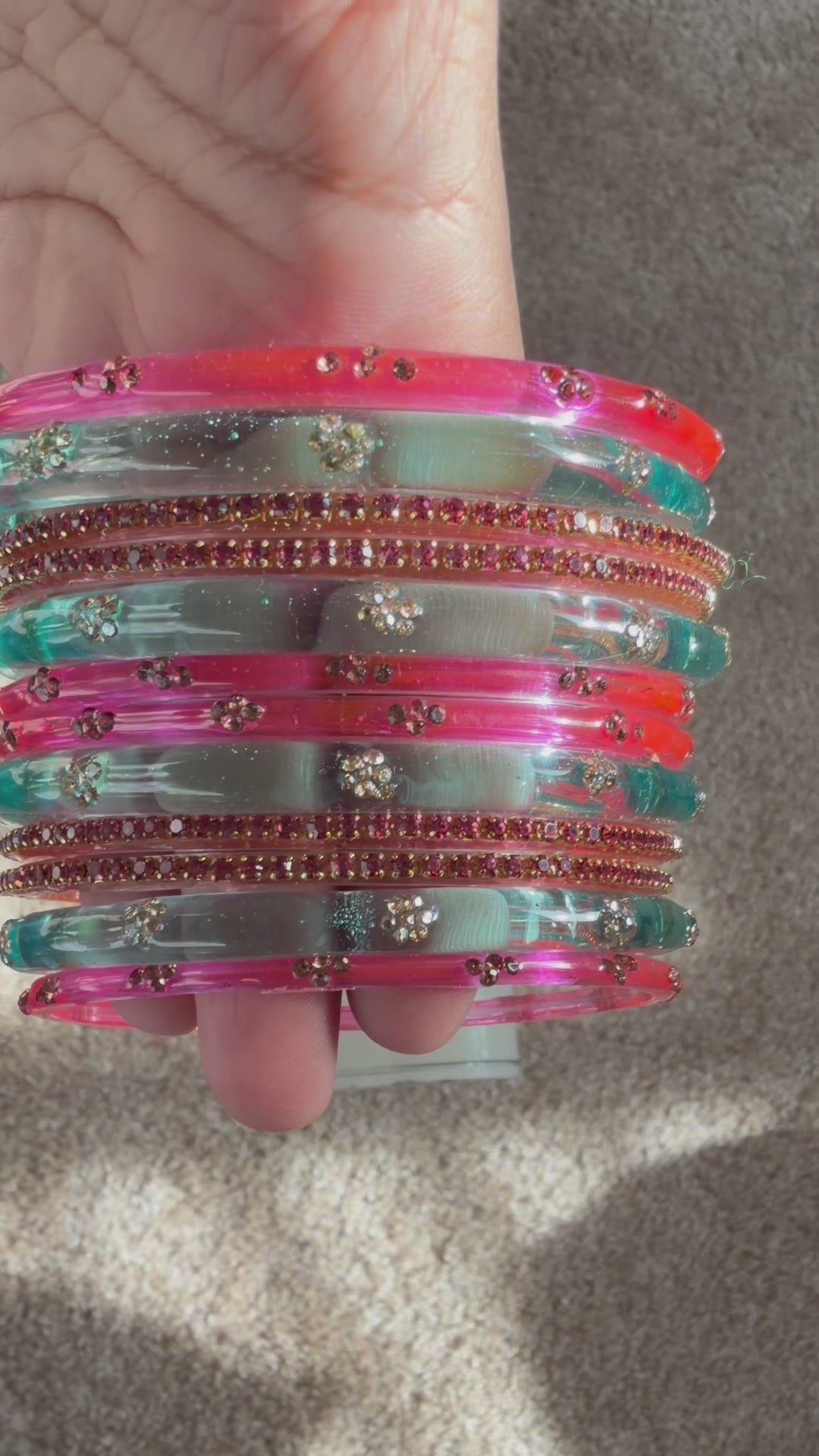 Float bangle stack