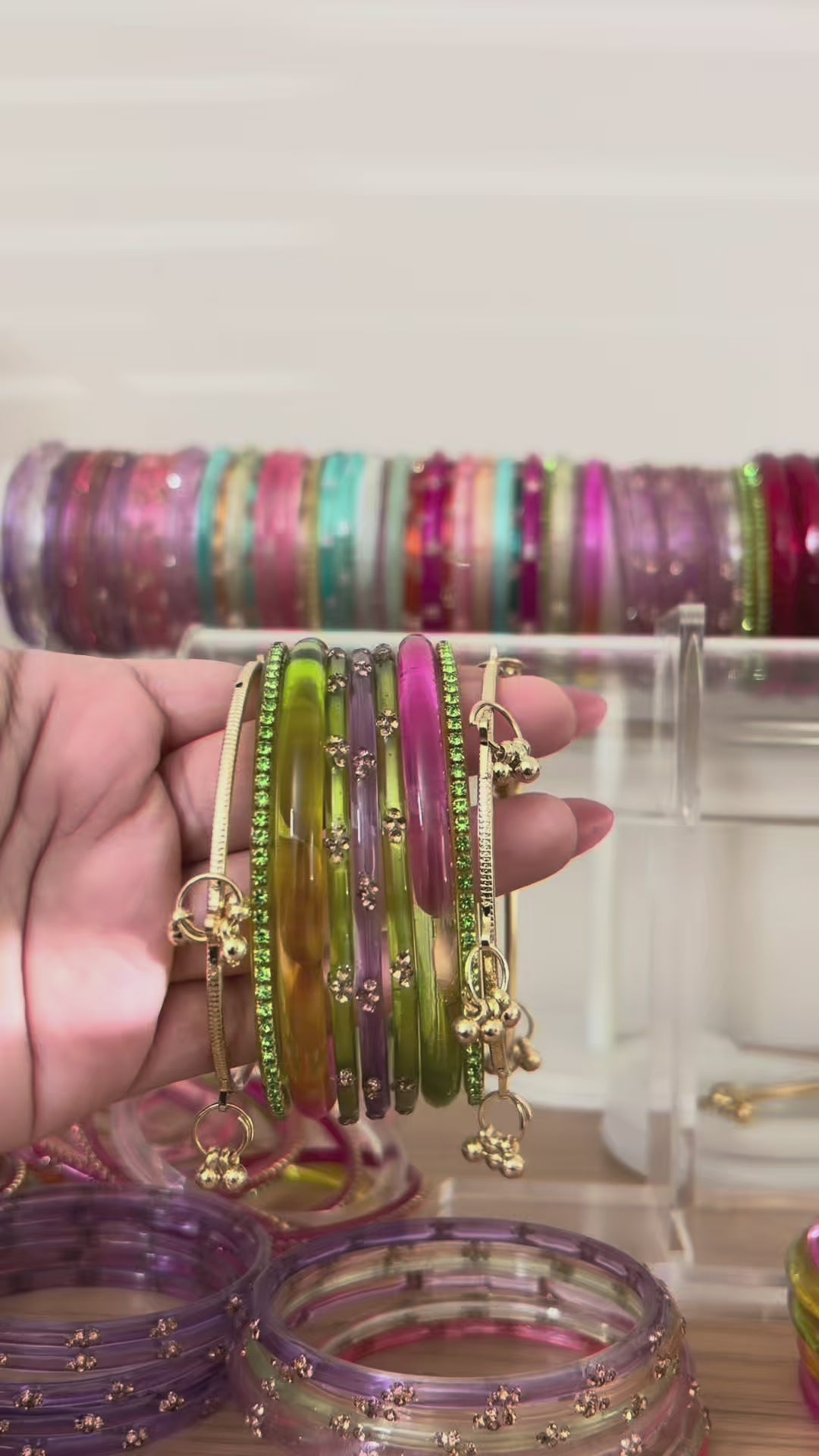 Aurora Kashmiri bangle stack